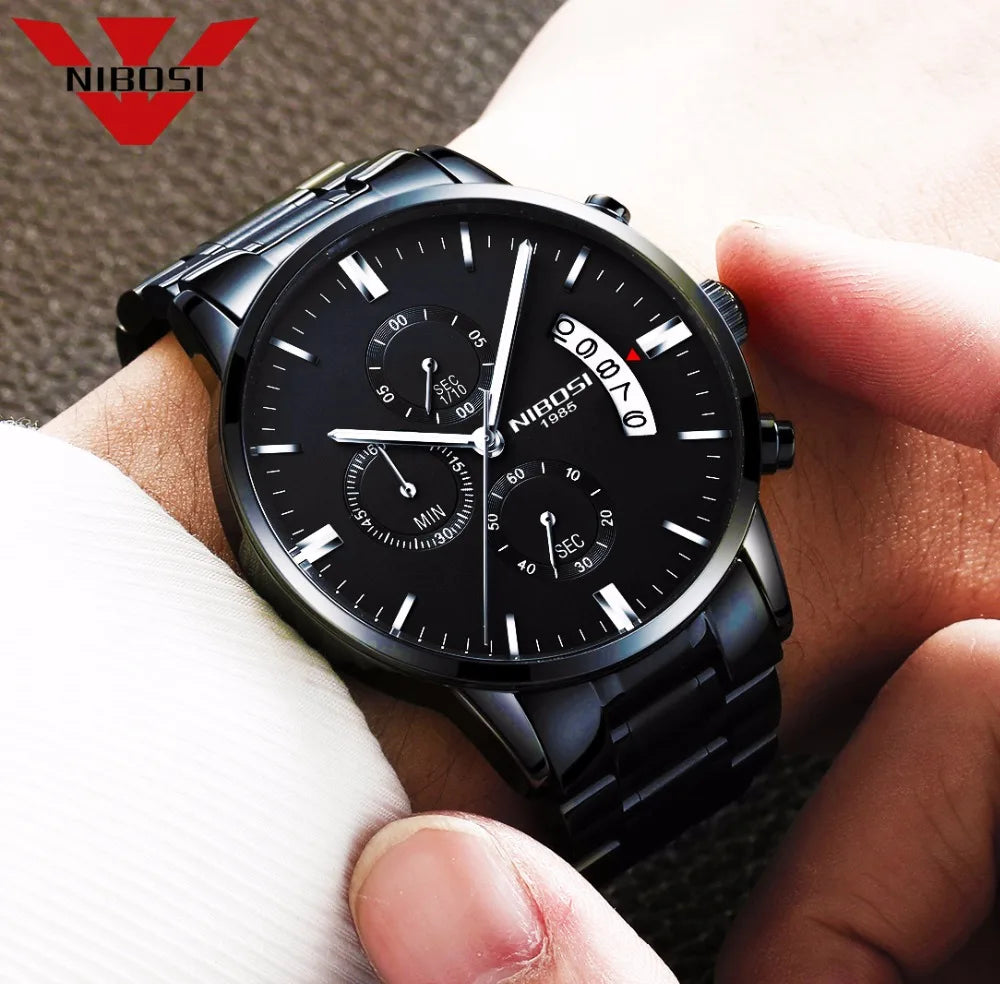 NIBOSI - Mens Watches - Luxury - Fashion Casual Dress - 2024