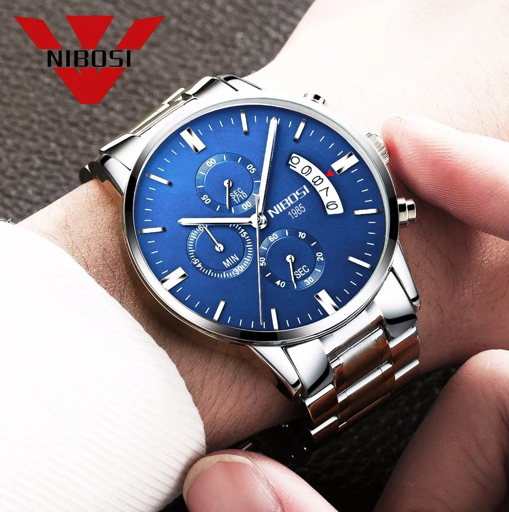 NIBOSI - Mens Watches - Luxury - Fashion Casual Dress - 2024