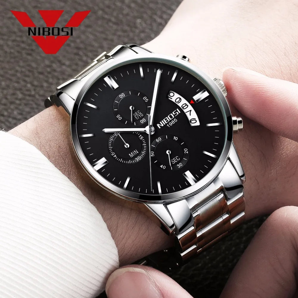 NIBOSI - Mens Watches - Luxury - Fashion Casual Dress - 2024