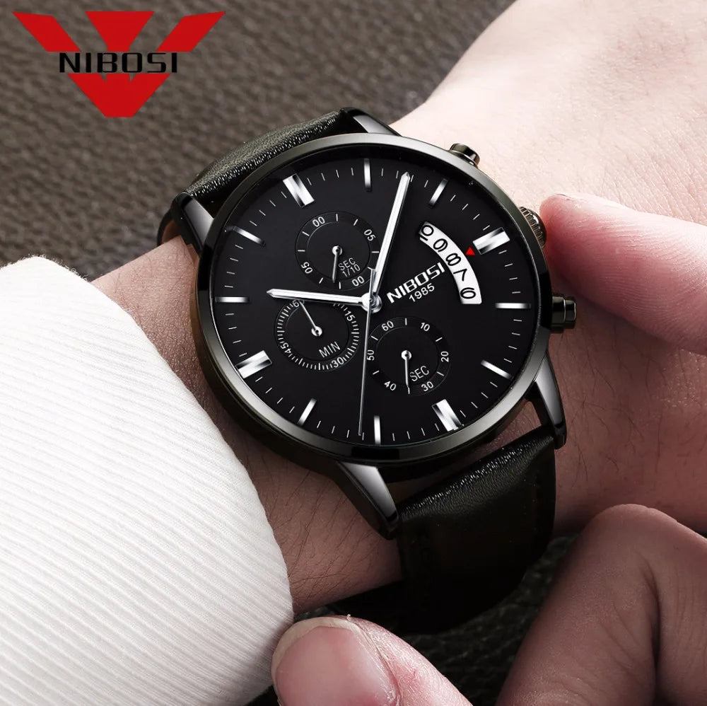 NIBOSI - Mens Watches - Luxury - Fashion Casual Dress - 2024