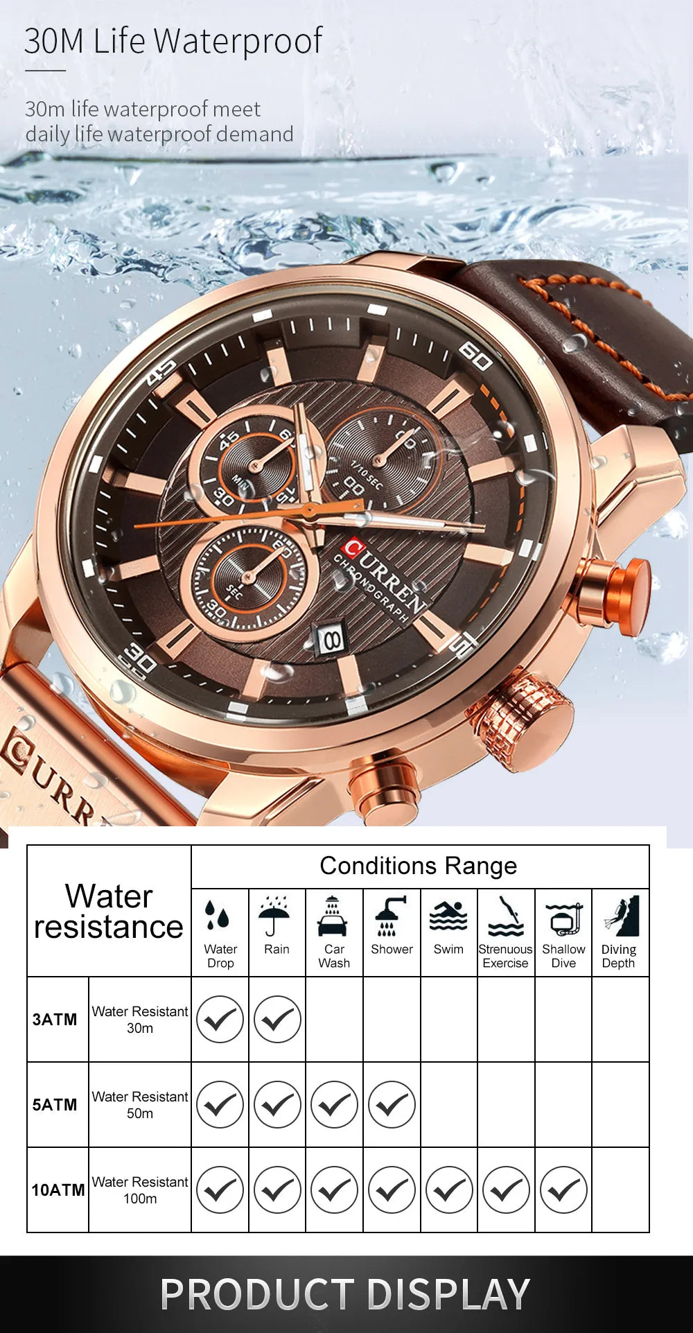 CURREN - Fashion Date Quartz - Men Watches - Hodinky Relogio Masculino - 2024