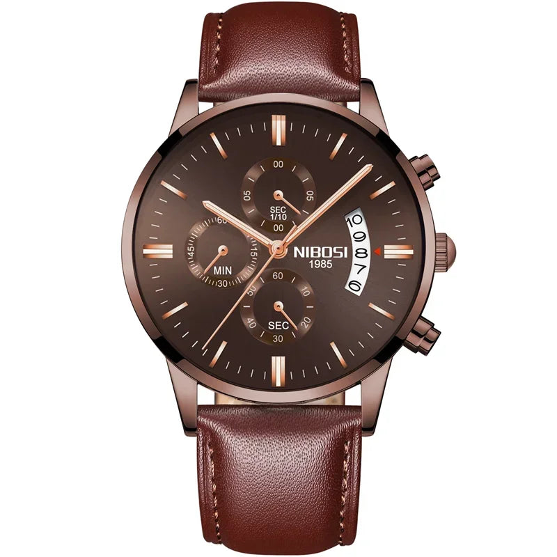 NIBOSI - Mens Watches - Luxury - Fashion Casual Dress - 2024