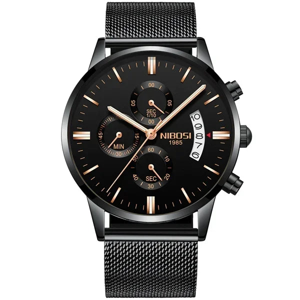 NIBOSI - Mens Watches - Luxury - Fashion Casual Dress - 2024