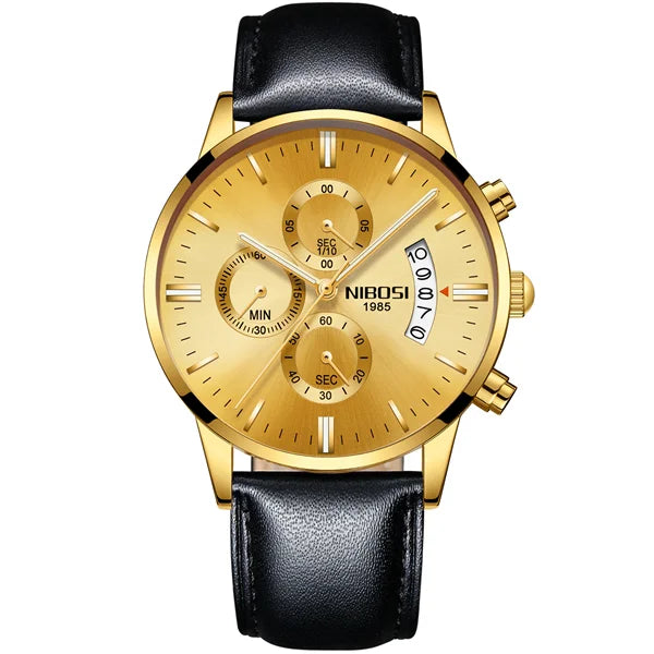 NIBOSI - Mens Watches - Luxury - Fashion Casual Dress - 2024