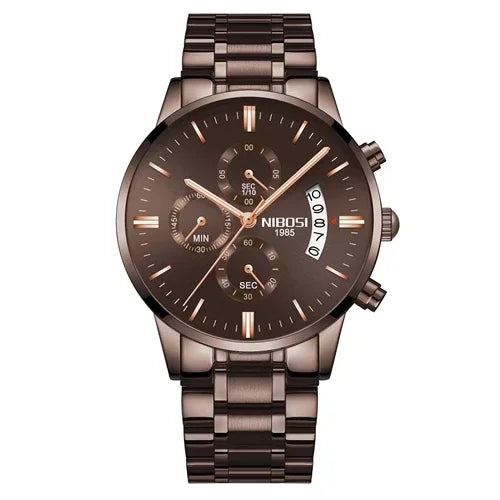 NIBOSI - Mens Watches - Luxury - Fashion Casual Dress - 2024