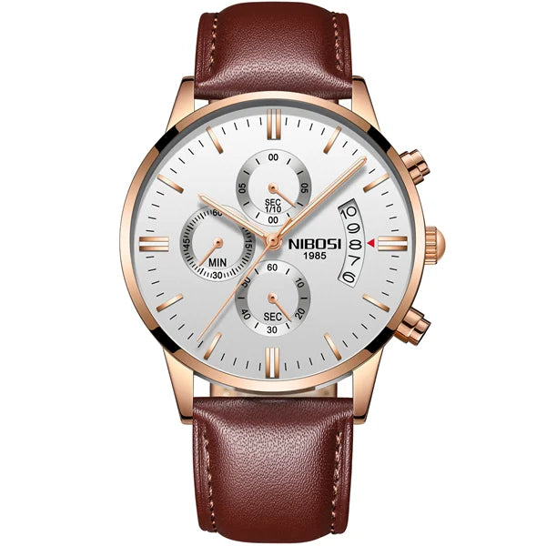 NIBOSI - Mens Watches - Luxury - Fashion Casual Dress - 2024