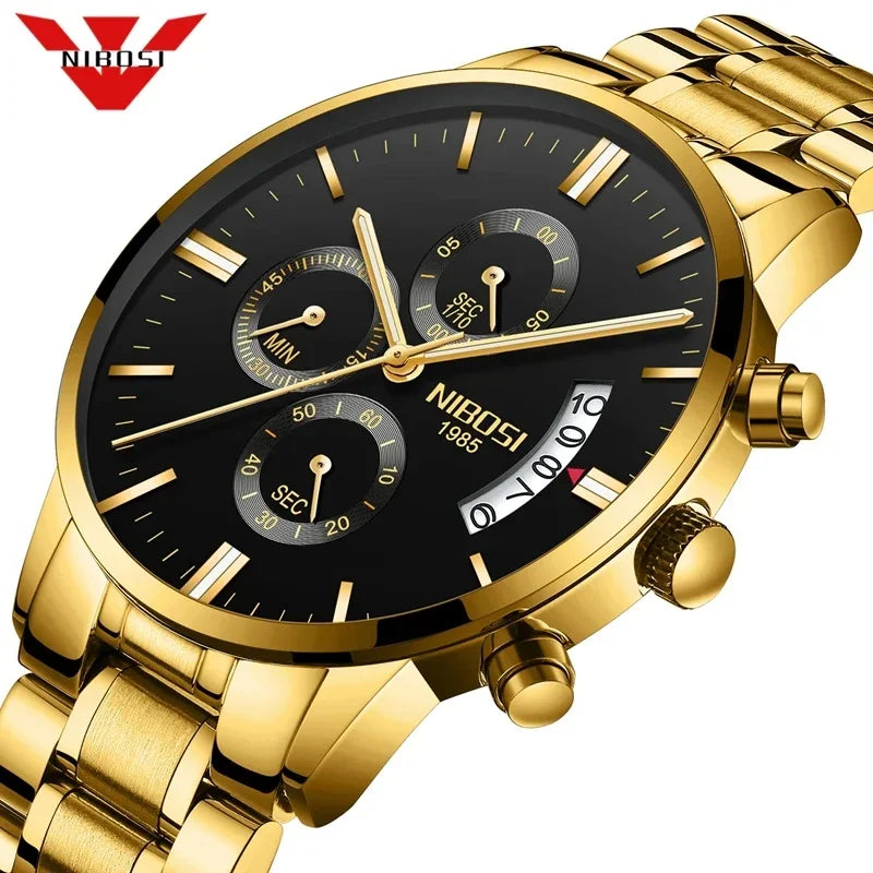 NIBOSI - Mens Watches - Luxury - Fashion Casual Dress - 2024