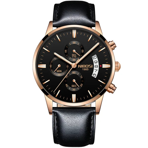 NIBOSI - Mens Watches - Luxury - Fashion Casual Dress - 2024